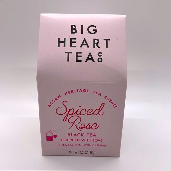 NWT Big Heart Tea Co. Spiced Rose Black Tea (10) Tea Satchets - Picture 2 of 4